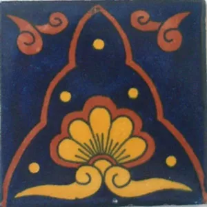 Talavera เครื่องปั้นดินเผาเซรามิกเม็กซิโกทำด้วยมือกระเบื้องเม็กซิกัน9ชิ้นสำหรับพื้นกลางแจ้งและผนังใช้ C #071 - Product Image 1