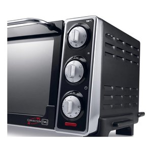 De'Longhi Convection Oven 1500W 11-20L Stainless Steel Mechanical <b>Control</b> Black Countertop Oven with Observation Window - Product Image 3