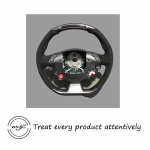 Carbon Fiber Steering Wheel with <b>LED</b> Lights, High-end Racing Version Steering Wheel for Ferrari 458 F12 FF 488 - Product Image 2