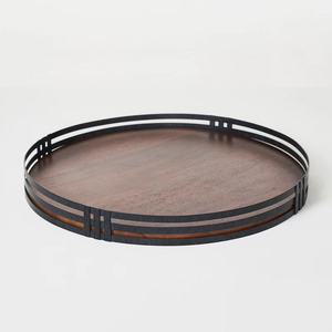 Bandeja para servir con valet de cuero y mármol inscavado moderno, diseño Ins ecológico, platos a precio barato, bandeja para servir platos - Product Image 6