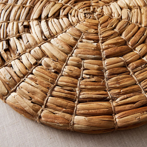 Handwoven Water Hyacinth <b>Round</b> Dining <b>Placemat</b> - Rustic & Sustainable Table Decor, Heat-Resistant and Stylish, Made in Vietnam - Product Image 3