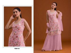 ชุดคลุมสำหรับใส่ไปงานเฉลิมฉลองผ้า Georgette สังเคราะห์ที่มีความสบายภายใน - Product Image 2