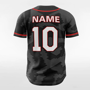 Camiseta de Béisbol de Buena Calidad con Logotipo Bordado Personalizado, Mangas Cortas, Secado Rápido, Color Liso, Servicio OEM Personalizado - Product Image 3
