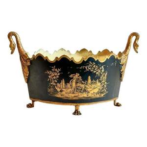 Poubelle en fer à motif de fleurs Corbeille à déchets décorative en métal peint à la main Poubelle moderne Forme de taille personnalisée à un prix raisonnable - Product Image 5