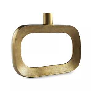 Jarrón de Flores Hecho a Mano de Metal Pulido con Diseño Costero para Decoración de Mesa Vintage, Bodas, Eventos en el Hogar, Ambiente y Estilo de Vida - Product Image 5