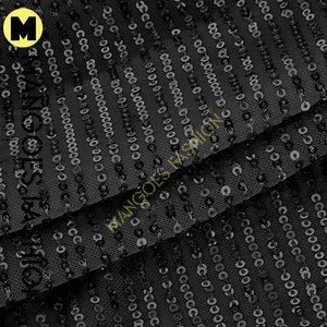 Chaqueta de lentejuelas para mujer, estilo blazer, abertura frontal, acolchada, transpirable, forro de algodón y seda, para fiestas, mangas regulares, brillante - Product Image 5