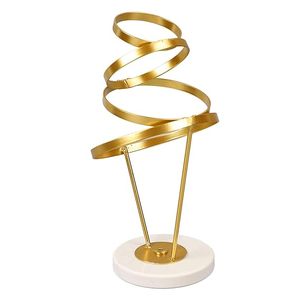Soporte de metal Adornos Regalo Geométrico Abstracto Texturizado Lujo Decoración del hogar - Product Image 1