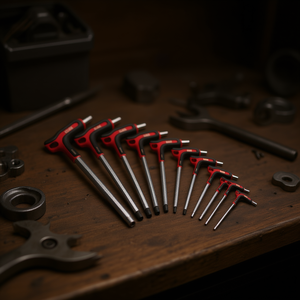 Juego de llaves hexagonales masculinas Usag de 11 piezas con mango bimaterial - Product Image 3