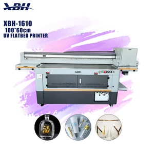 เครื่องพิมพ์ยูวีแบบแท่นราบ Xbh Xbh-1610 ขนาด 100x60 ซม. ระบบอิงค์เจ็ทอัตโนมัติ สำหรับพิมพ์บน PVC อะคริลิก ไม้ และกระจก - Product Image 1