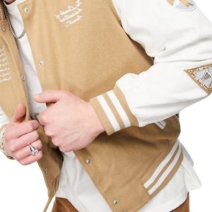 Veste universitaire pour homme de la meilleure qualité, vêtement décontracté tendance, automne, couleur unie, broderie décorative, respirante, écologique - Product Image 2