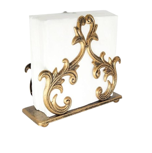 Cesta para Servilletas de Metal, Diseño Elegante, Compacta, Almacenamiento Estilizado para Servilletas y Pañuelos - Product Image 5