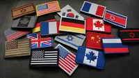 Patch brodé thermocollant avec logo et nom, grand format, pour vêtements et uniformes, vente en gros