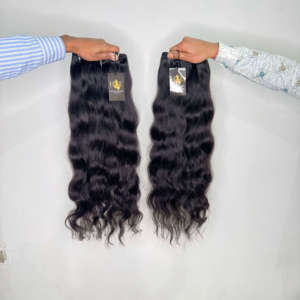 Extensiones de Cabello Humano Virgen Indio 100% Natural, Sin Procesar, con Cutícula Alineada, de la Marca Temple Raw Mink - Product Image 1