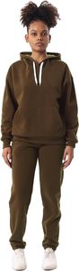 Sweat-shirt 2 pièces en molleton confortable et décontracté pour femmes Sweat à capuche respirant avec poches Look élégant pour l'exportation - Product Image 6