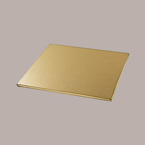 2pcs 40x40 cm Tall <b>Square</b> <b>Cake</b> <b>Boards</b> Rigid Gold Cardboard for Creative <b>Cake</b> Design & Decoration - Product Image 2