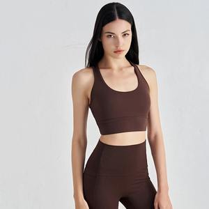 Soutien-gorge de sport pour femmes Gym Yoga Workout Crop Top Yoga Vest High Impact Fitness Bralette Push Up Running Tight Underwear With Chest Pad - Product Image 3