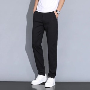 2025 New Men's <b>High</b> Quality Casual Autumn Cotton Eco-Friendly Sweatpants Straight Slim <b>Elastic</b> Mid <b>Waist</b> Jogger <b>Trousers</b> - Product Image 2