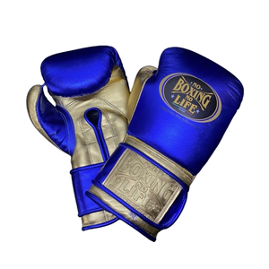 Guantes de Boxeo Profesionales con Cordones, Sin Boxeo No Hay Vida, Dedos Completos, Acolchado Grueso de 4 Capas, Transpirables, Absorben la Humedad, Personalizables - Product Image 1