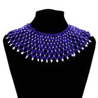 Collier brodé fait main vintage tendance, bijoux unisexe, design de cadenas multicolore, cadeau de mariage ou d'anniversaire à la mode