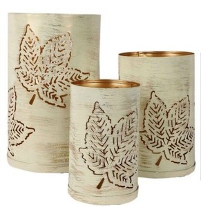 Soporte votivo de Navidad con estampado cuadrado de Metal moderno Soporte de pilar de decoración elegante para el hogar - Product Image 5