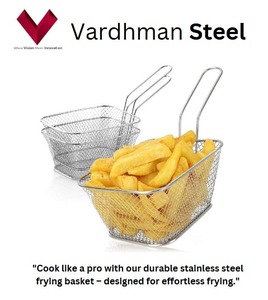 2025 top Selling Item <b>Stainless</b> <b>steel</b> frying basket, Metal frying basket, <b>Stainless</b> <b>steel</b> deep fryer basket, Frying mesh basket - Product Image 2