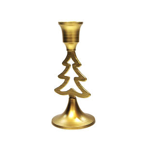 Antique Brass <b>Star</b> Shaped Votive Holder Festive <b>Lighting</b> Metal Candle Stand Home <b>Christmas</b> Decorative Aluminum Candle Jar Holder - Product Image 2