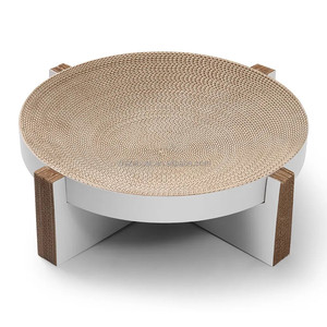 Lit pour chat en carton ondulé détachable Arbre à chat et grattoir populaires peu encombrants pour chats - Product Image 2