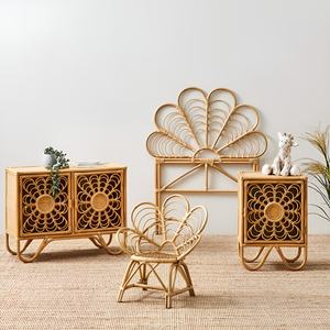 Belle armoire en rotin floral armoire de rangement de vêtements pour enfants meilleures ventes armoires pour enfants - Product Image 5