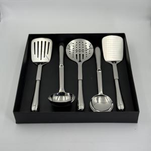 Ensemble de serveurs à salade en acier inoxydable de haute qualité, utilisation unique dans les restaurants, artisanat, cuillère à salade en acier, faible MOQ - Product Image 6