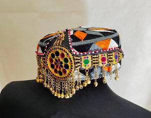 Afghan Unisex Cultural Traditional Cap Handmade Ethnic Pashtun Embroidered Vintage Flower Fabric Eco-Friendly Durable Headwear - Product Image 2