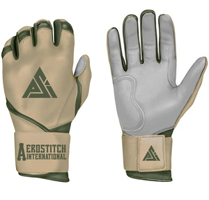 Guantes de bateo de béisbol de cuero personalizados de alta calidad 2025 para hombres protección de manos profesional para posición de receptor - Product Image 1