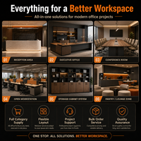 Solution complète d'aménagement de bureau : Ensemble de mobilier sur mesure pour bureaux de direction, salles de réunion et réceptions