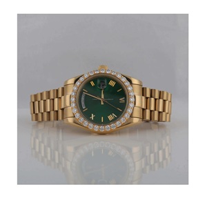 นาฬิกาเพชรสีทองล้วนสำหรับผู้ชายนาฬิกาเพชรสำหรับปลูกในห้องทดลองดีไซน์หรูหรา - Product Image 1