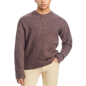 Norse Projects Rasmus V-Neck Sweater in <b>Brown</b> Size S Long Sleeves Plus Size Winter Cashmere Knitwear with Print Logo Decoration - Product Image 1