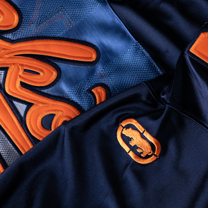 Venta al por mayor de diseño personalizado totalmente sublimación impresa de gran tamaño Crop fútbol americano Retro malla Jersey corto 100% poliéster - Product Image 4