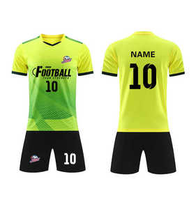 Costumes de football maillots de sport pour hommes et femmes uniformes d'entraînement pour enfants adultes numéro d'impression respirant - Product Image 4