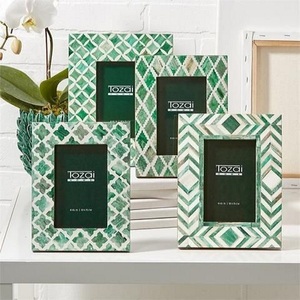 Best Quality Top Design Metal Resin Inlay Photo <b>Frame</b> Diverse Colors Wall Decor - Product Image 6