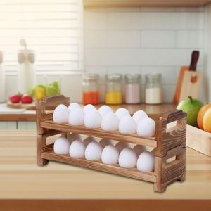 SUPPORT PORTE OEUFS EN BOIS DE HAUTE QUALITÉ POUR LA CUISINE DE LA FERME et l'utilisation du marché Ustensiles de cuisine Plateau à œufs pour Keed Egg Safe - Product Image 6