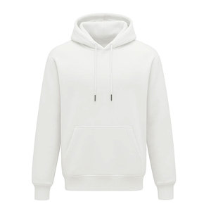 Men's Red Hooded Sweatshirt Regular Fit Casual Pullover With Front Pocket Autumn Wear French Terry Knitted <b>Hoodie</b> - Product Image 3