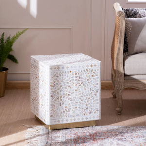 Wholesale Modern <b>Mother</b> of Pearl Inlay Side Table Side Coffee Tables for Living Room Bedroom Made in Vietnam - Product Image 4