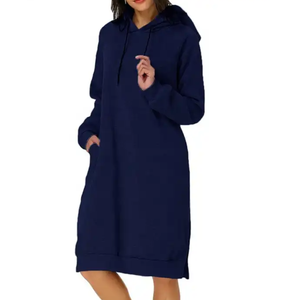 À la mode femmes surdimensionné décontracté goutte-épaule polaire sweats à manches longues pull automne tenues vêtements d'hiver - Product Image 2