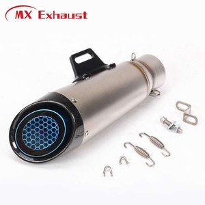 Silencieux d'échappement de moto en Fiber de carbone inoxydable pour 400cc 600cc 800cc 1000cc - Product Image 2