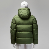 Veste matelassée à capuche zippée en toile pour homme grande taille, respirante, imperméable, écologique, légère, personnalisable 3D – Prix usine