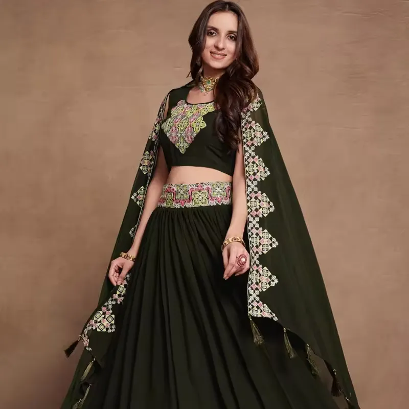 Gaun bordir sifon jaring Kameez Salwar bergaya India Pakistan Gaun dibuat sesuai pesanan kustom 2023 untuk pakaian pernikahan wanita