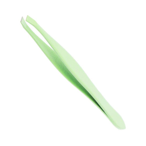 แหนบคิ้วประเภทปลายเอียงสแตนเลสสีเขียว4 "แหนบถอนขนหน้าผาก - Product Image 2