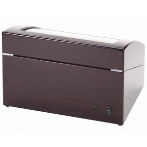 Abanoz Kaplama Ahşap Koruyucu Karbon Fiber Süet PU Deri PU MDF Malzeme Kare Kasa ile Dörtlü Saat Çalıştırıcı ve Saklama Kutusu - Product Image 2