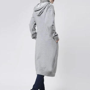 Jersey de mujer de último diseño 2025, ropa de calle, Sudadera con capucha larga islámica modesta, sudaderas con hombros caídos de alta calidad y bajo precio para mujer - Product Image 4