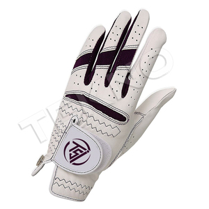 Gants de golf qualifiés à une main en tissu imprimé Gants de golf en cuir synthétique avec emballage - Product Image 6