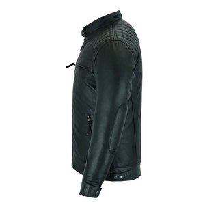 Chaqueta de cuero de lona de calle alta de invierno de alta calidad para hombres Logotipo personalizado Tallas grandes Impermeable y transpirable - Product Image 5