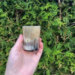 Vaso de Vidrio Corto de Alta Calidad con Diseño Único y Construcción Resistente para Interiores Rústicos y Vintage a un Precio Accesible - Product Image 1